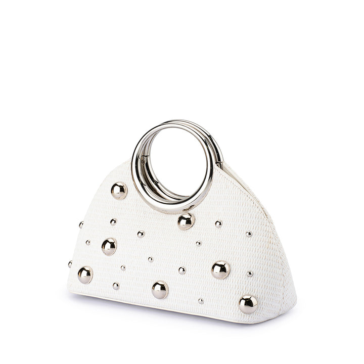CHARLOTTE WOVEN TOP HANDLE - WHITE