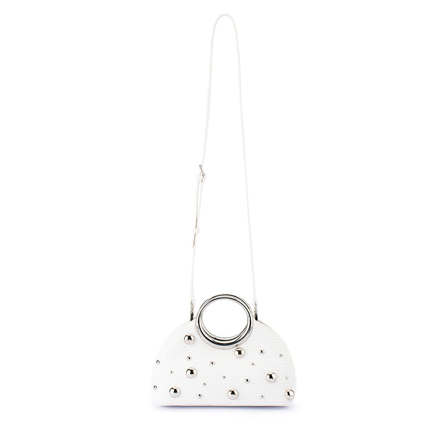 CHARLOTTE WOVEN TOP HANDLE - WHITE