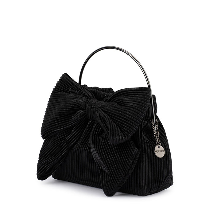ELISE PLEATED TOP HANDLE - BLACK