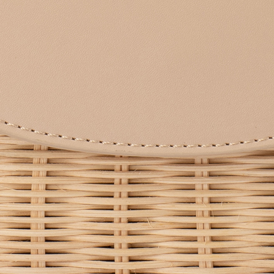 ELLE WICKER TOP HANDLE - NATURAL