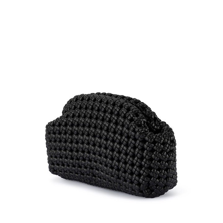EVERLY HAND WOVEN CLUTCH - BLACK