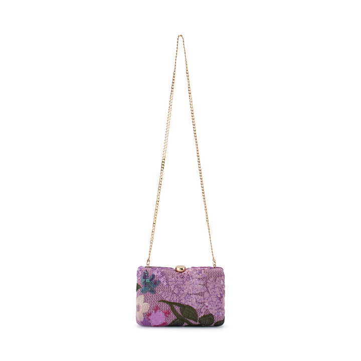 GRETA FLORAL CLUTCH - LILAC