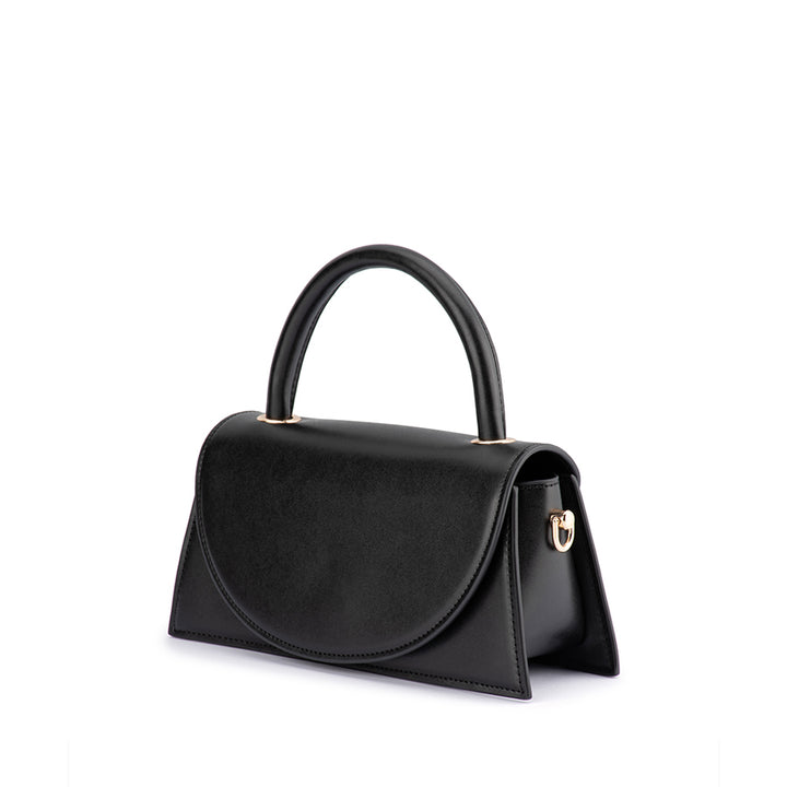 HAILEY TOP HANDLE BAG - BLACK