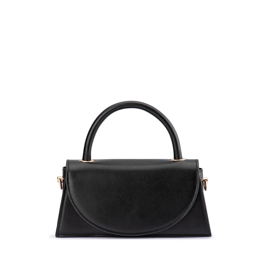 HAILEY TOP HANDLE BAG - BLACK