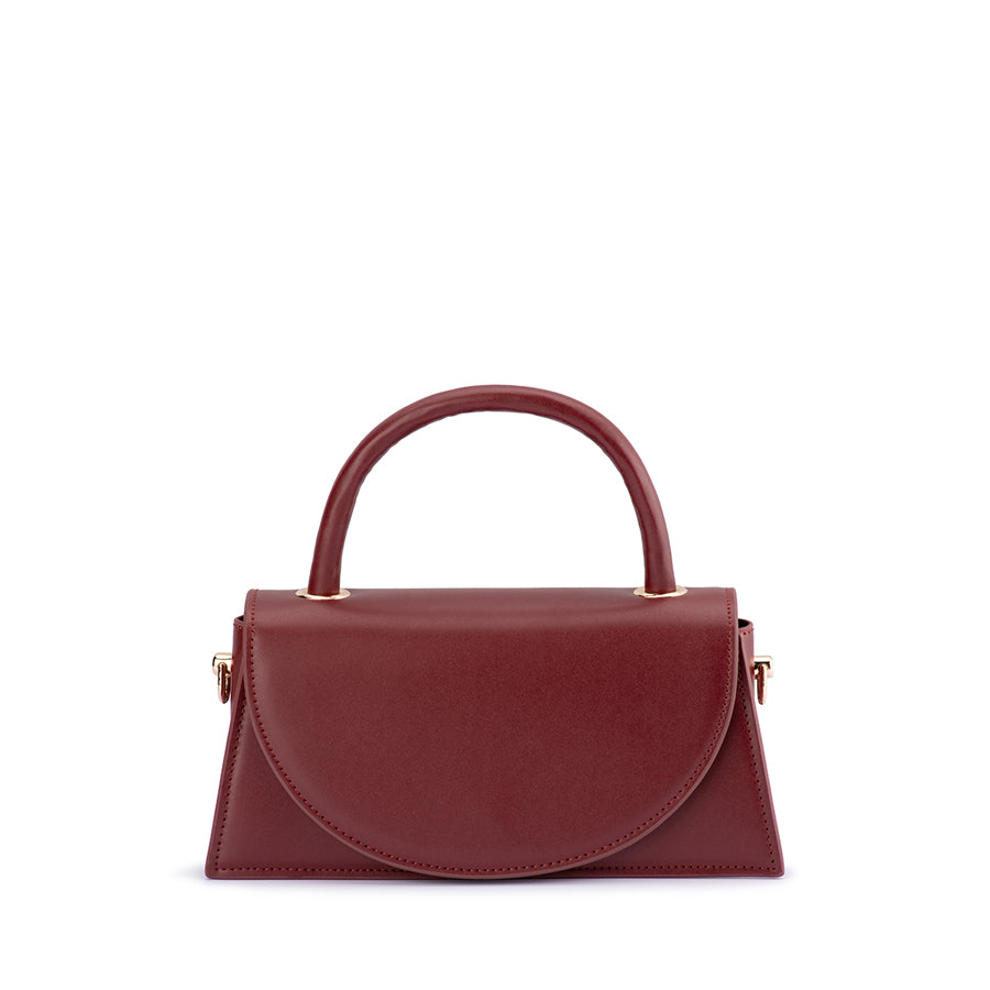 HAILEY TOP HANDLE BAG - BURGUNDY