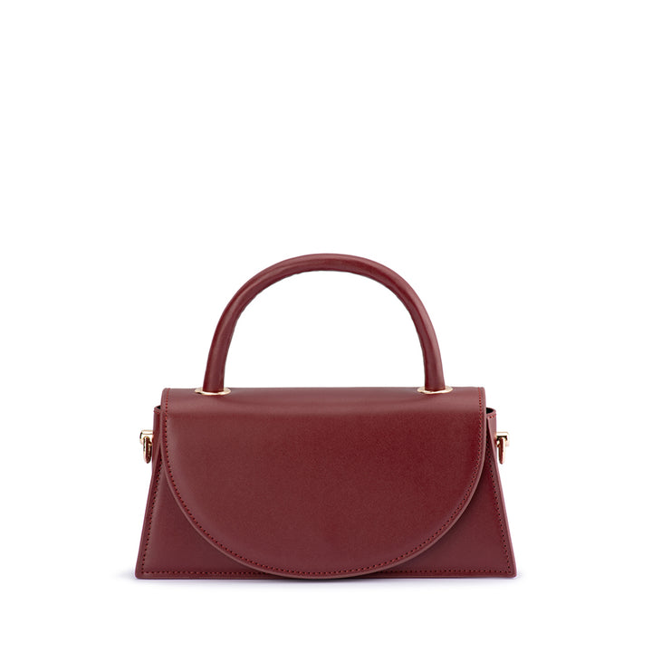 HAILEY TOP HANDLE BAG - BURGUNDY