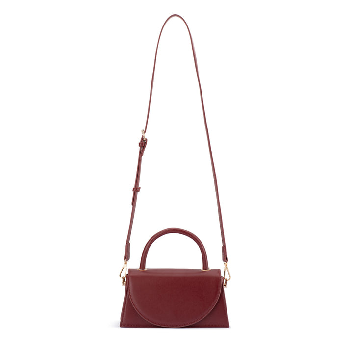 HAILEY TOP HANDLE BAG - BURGUNDY