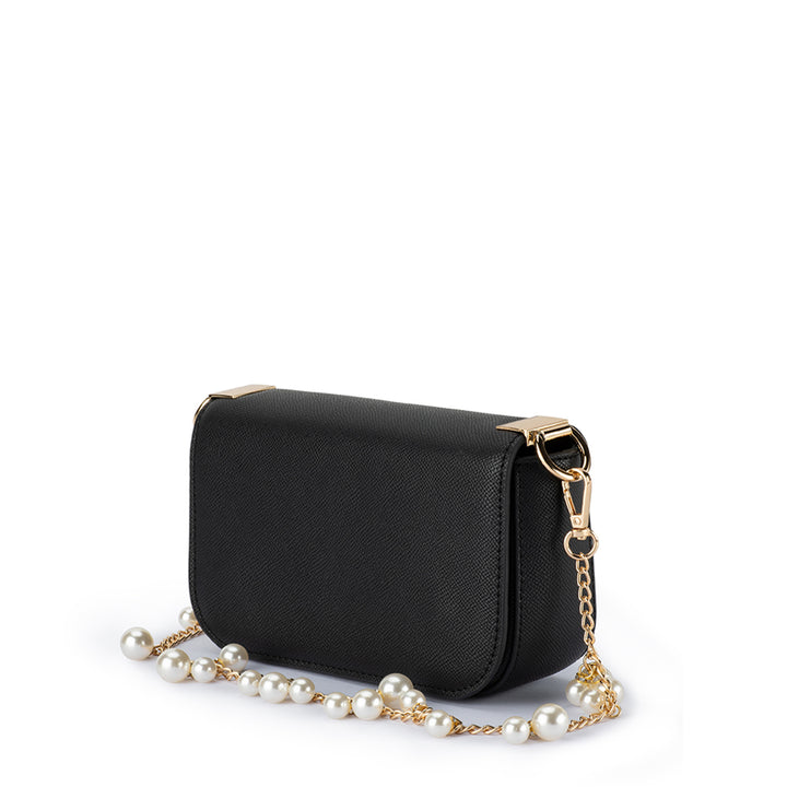 LYLA PEARL SHOULDER BAG - BLACK