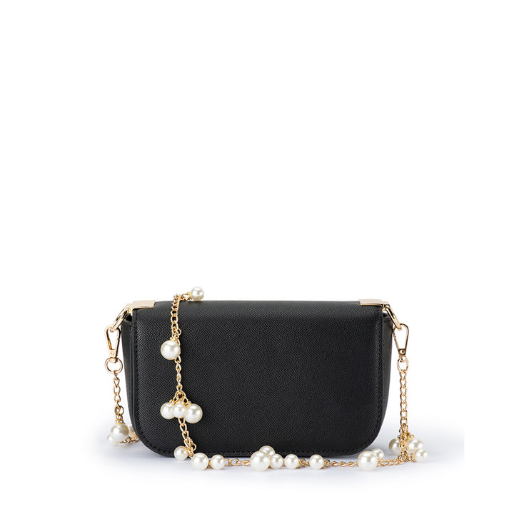 LYLA PEARL SHOULDER BAG - BLACK