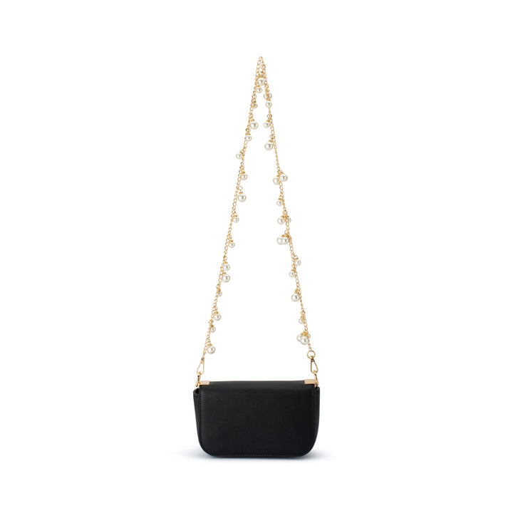 LYLA PEARL SHOULDER BAG - BLACK