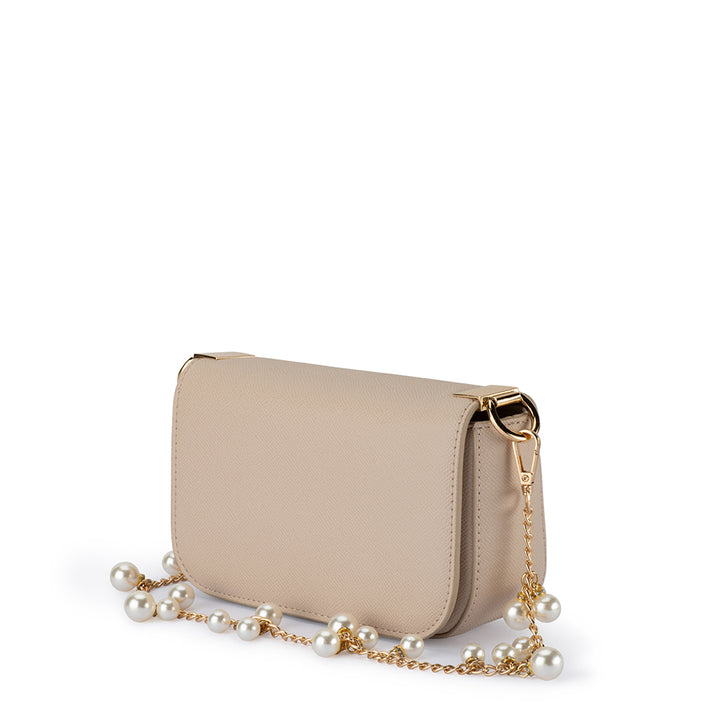 LYLA PEARL SHOULDER BAG - NATURAL