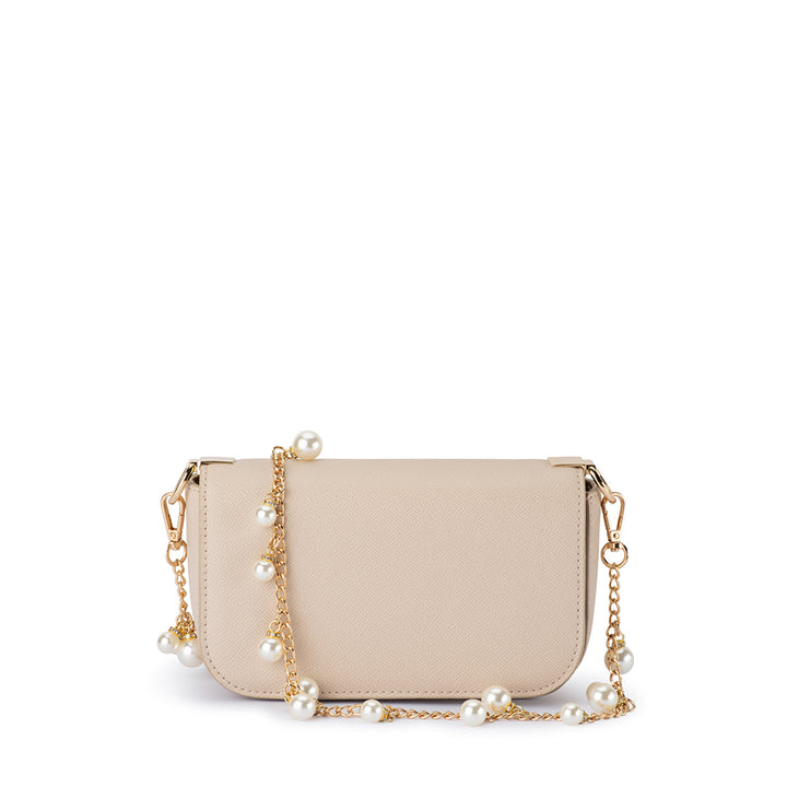 LYLA PEARL SHOULDER BAG - NATURAL