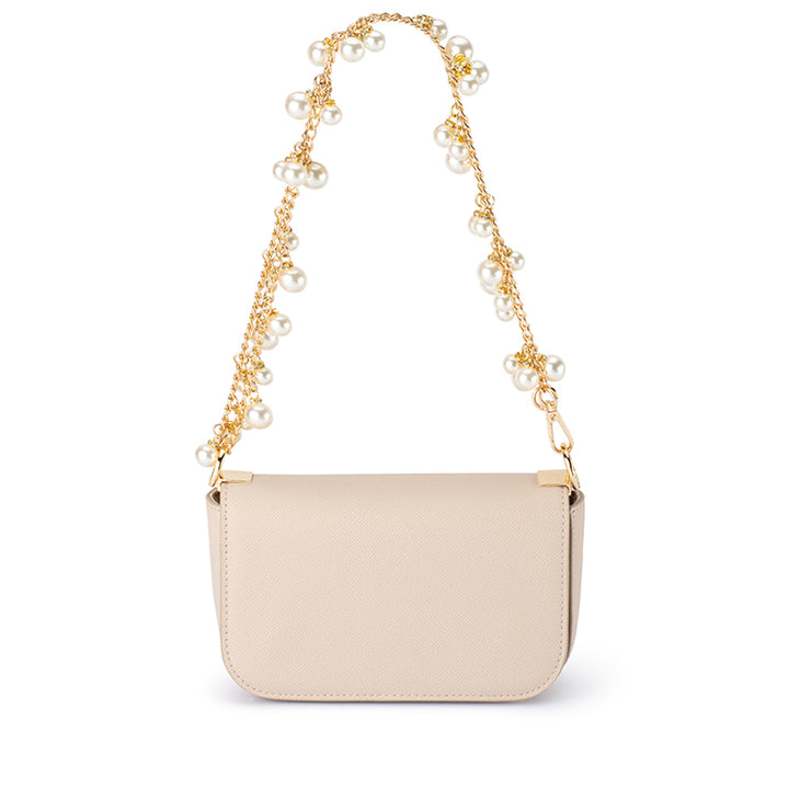 LYLA PEARL SHOULDER BAG - NATURAL