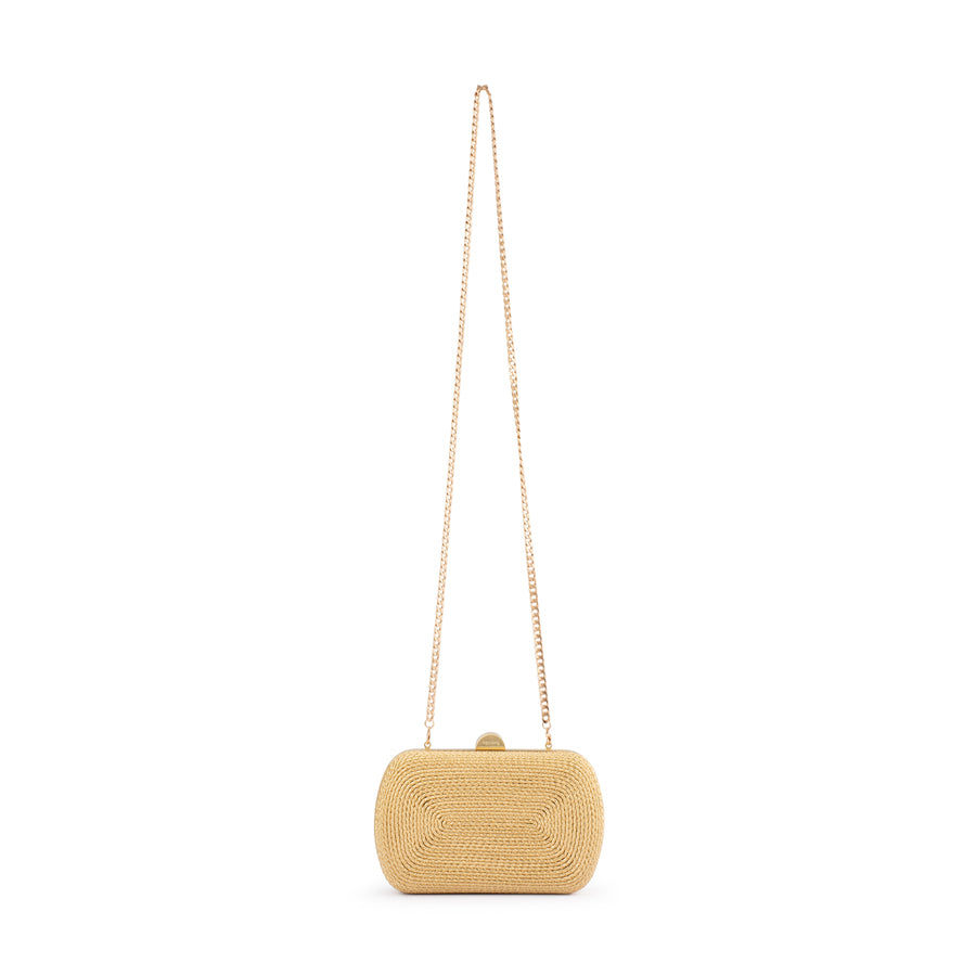 MARTINA COILED ROPE CLUTCH - GOLD