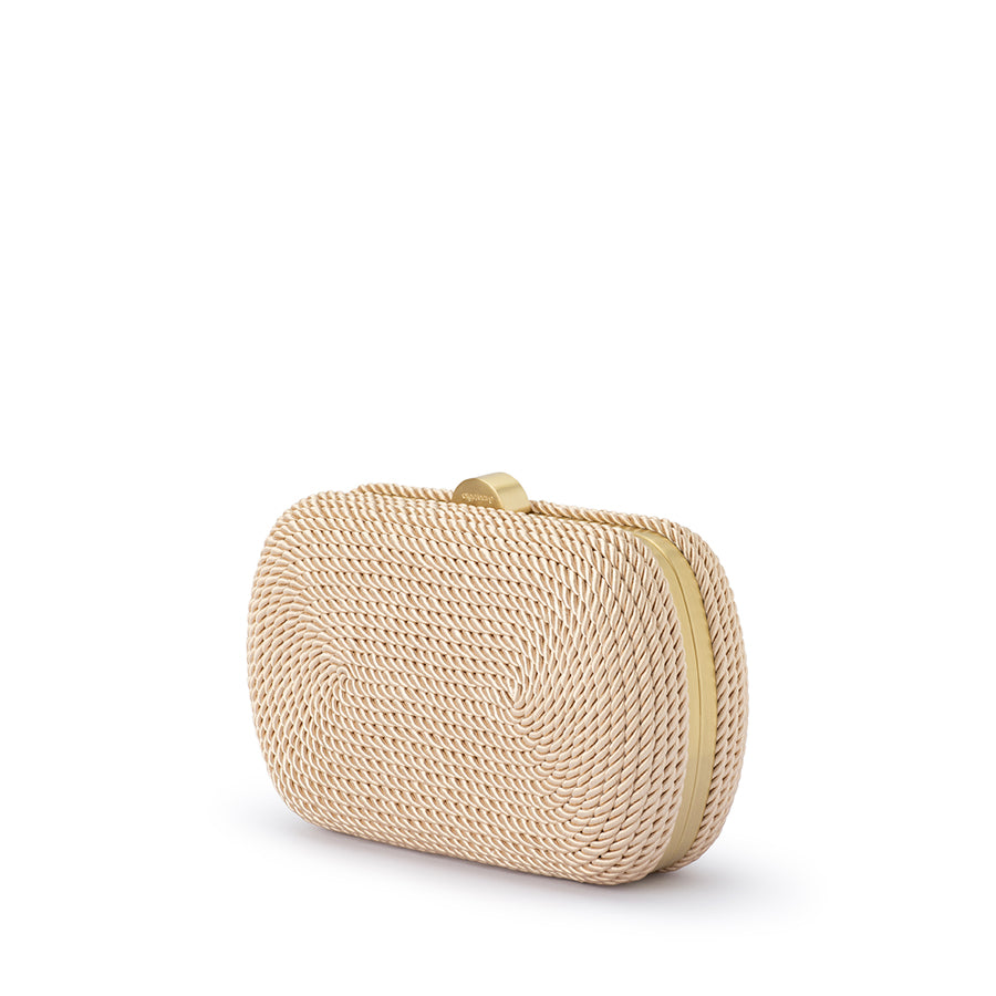 MARTINA COILED ROPE CLUTCH - NATURAL