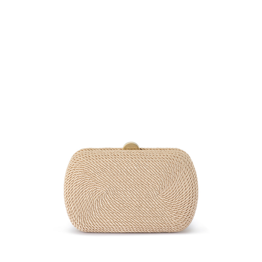 MARTINA COILED ROPE CLUTCH - NATURAL