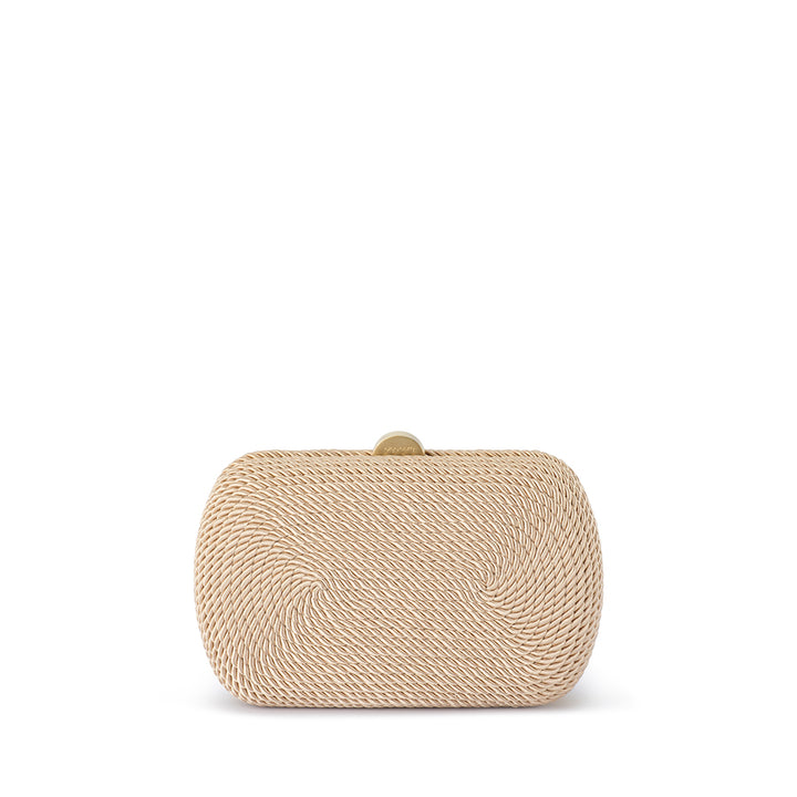 MARTINA COILED ROPE CLUTCH - NATURAL