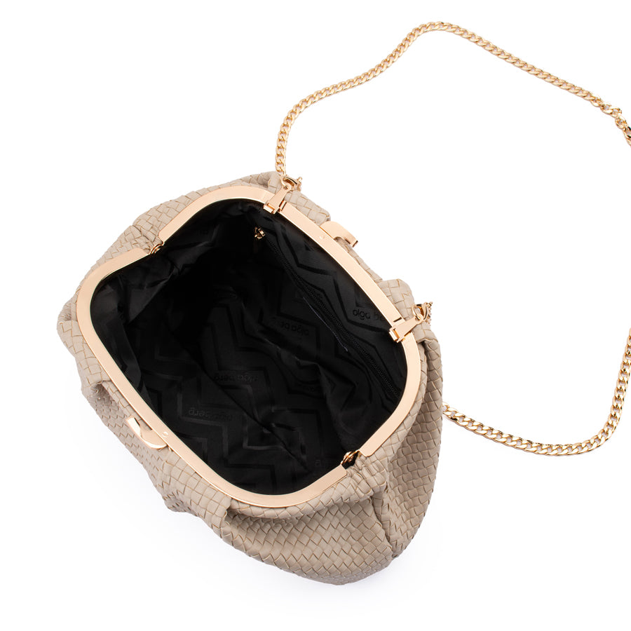 MARTINIQUE WOVEN CLUTCH - NATURAL