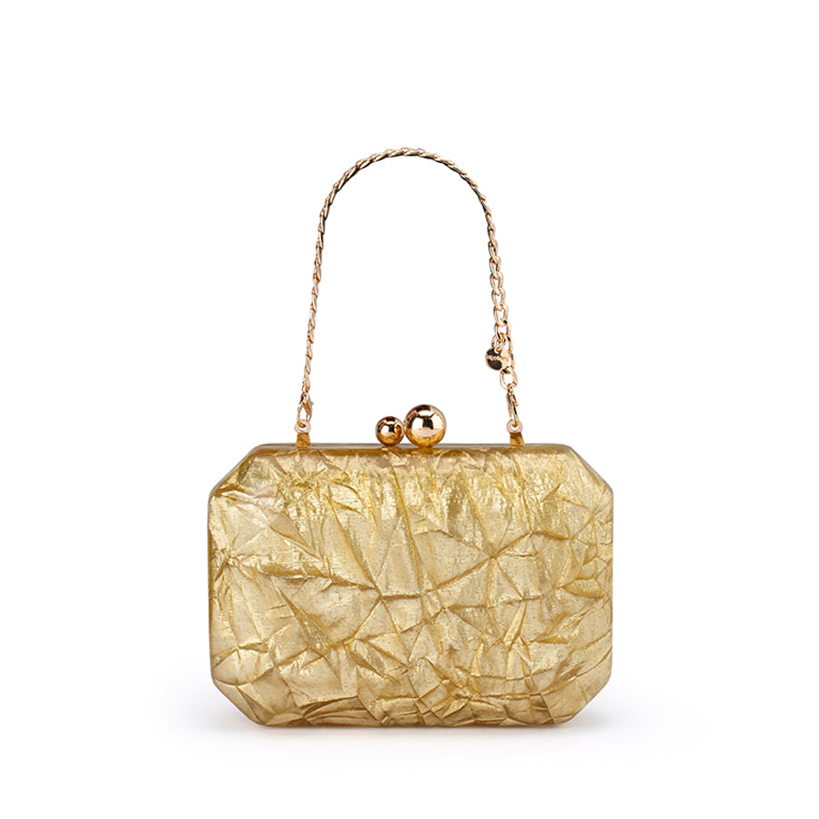 MATEO METALLIC CLUTCH - GOLD