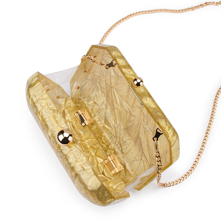 MATEO METALLIC CLUTCH - GOLD