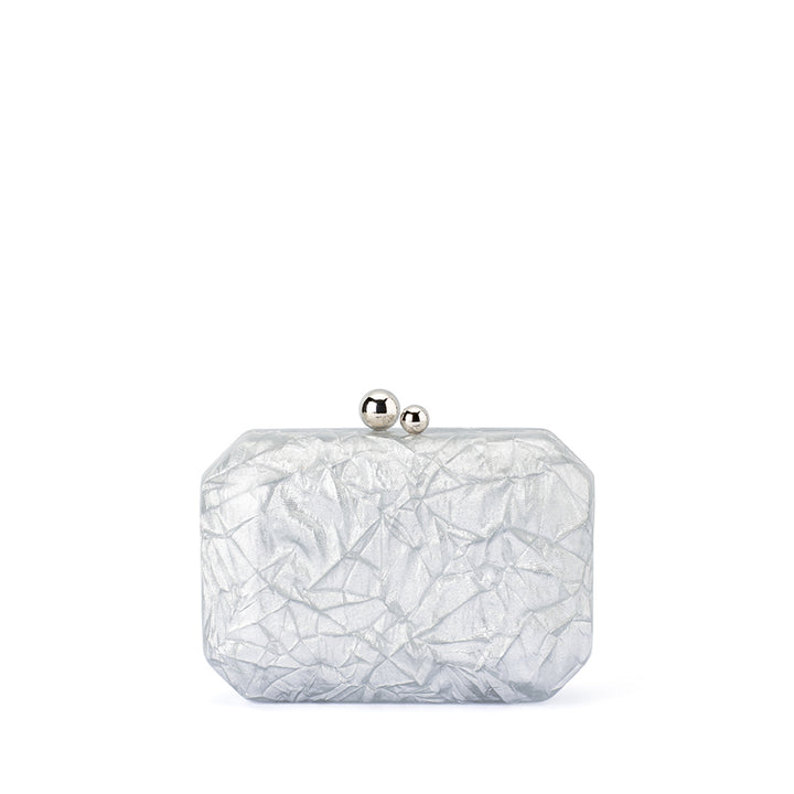 MATEO METALLIC CLUTCH - SILVER