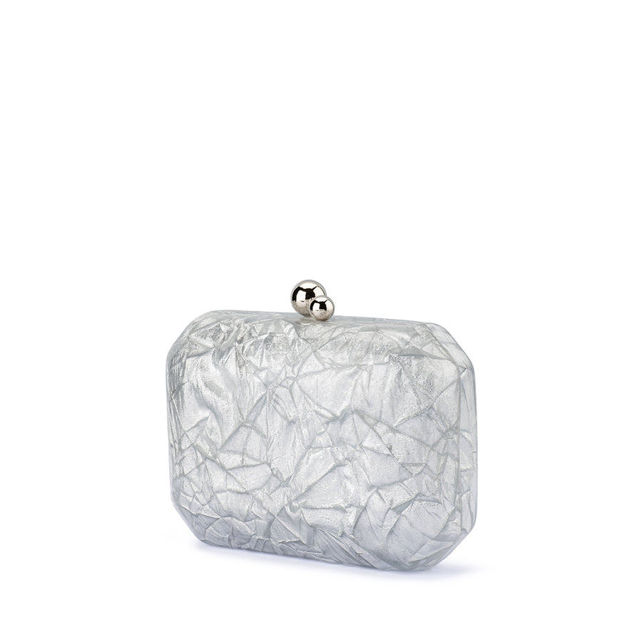 MATEO METALLIC CLUTCH - SILVER