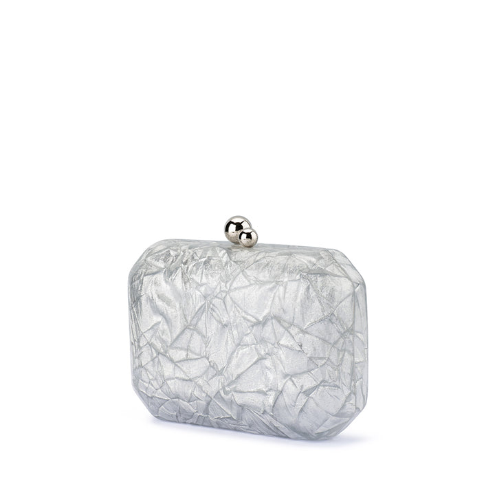 MATEO METALLIC CLUTCH - SILVER