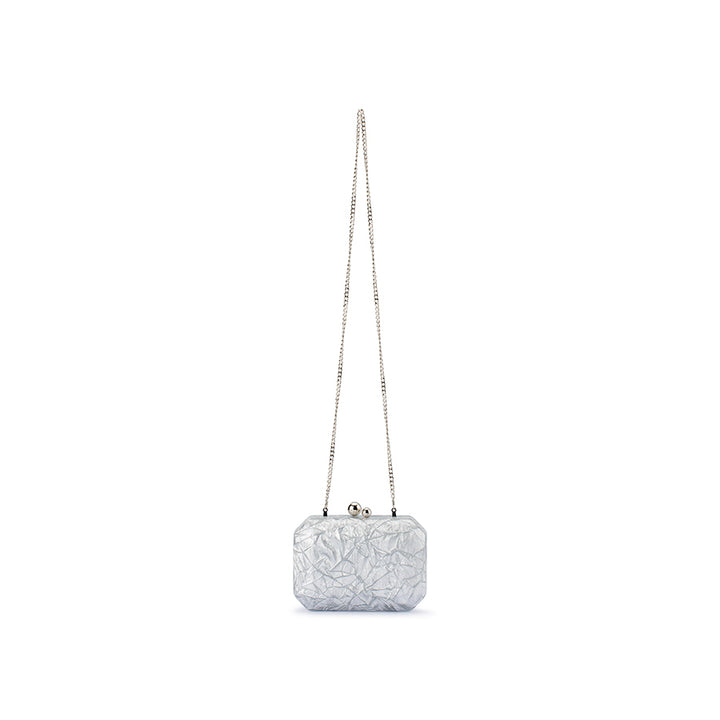 MATEO METALLIC CLUTCH - SILVER