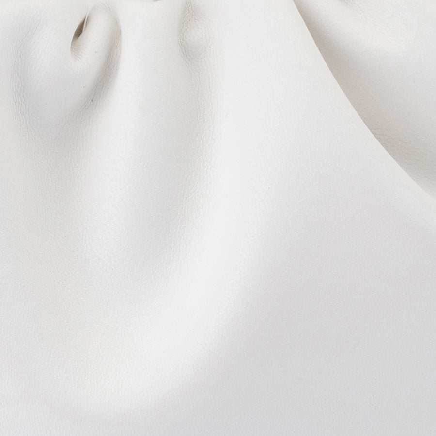MAVIS ACRYLIC HANDLE POUCH - WHITE