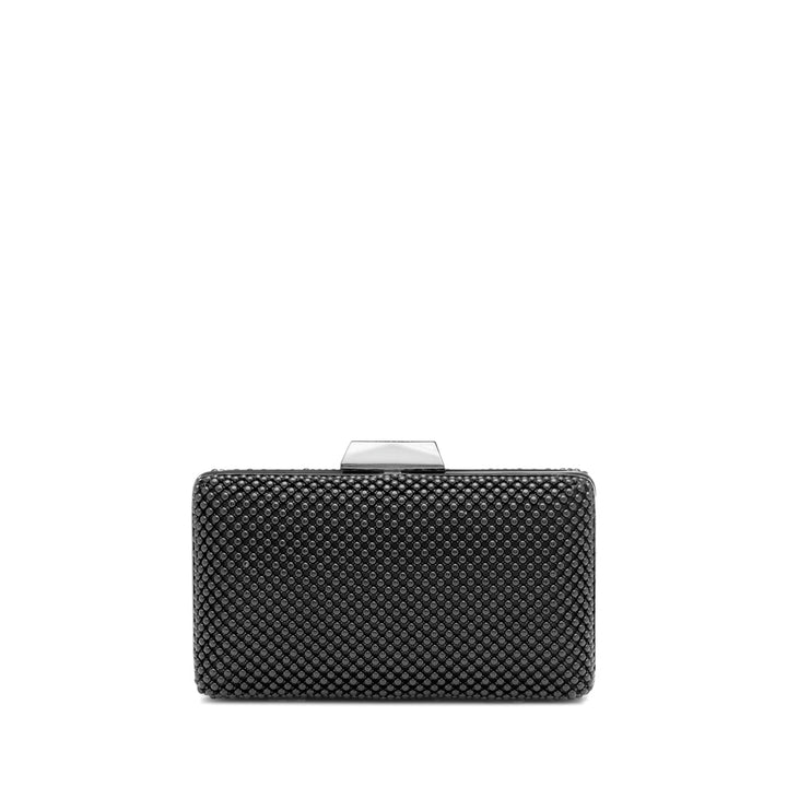 NATASHA BALL MESH CLUTCH - BLACK