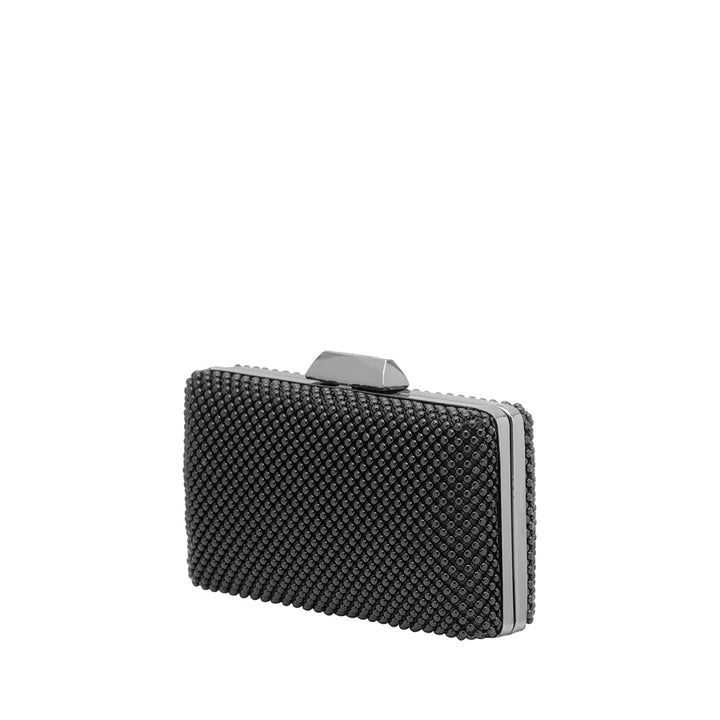 NATASHA BALL MESH CLUTCH - BLACK