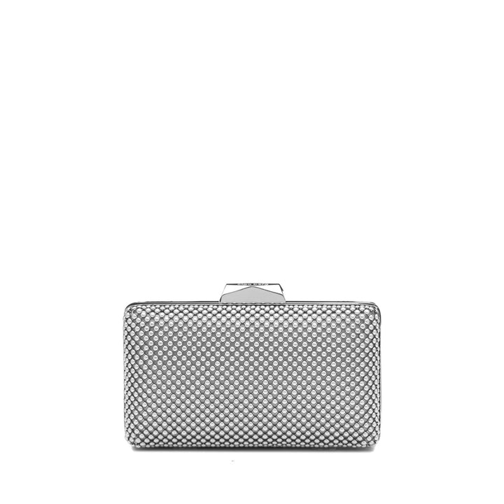 NATASHA BALL MESH CLUTCH - SILVER