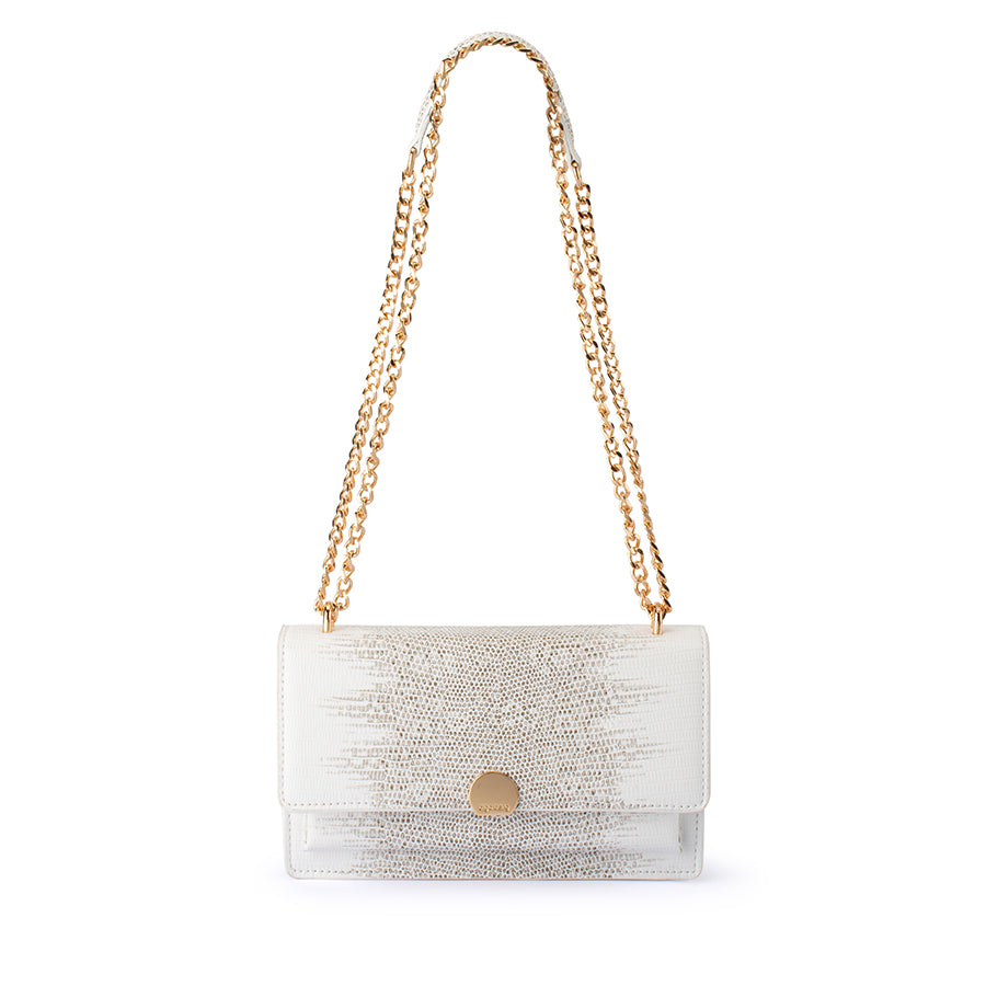 NICOLETTA SHOULDER BAG - WHITE