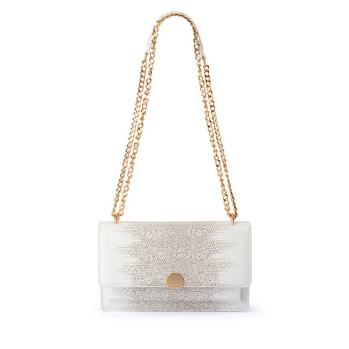 NICOLETTA SHOULDER BAG - WHITE