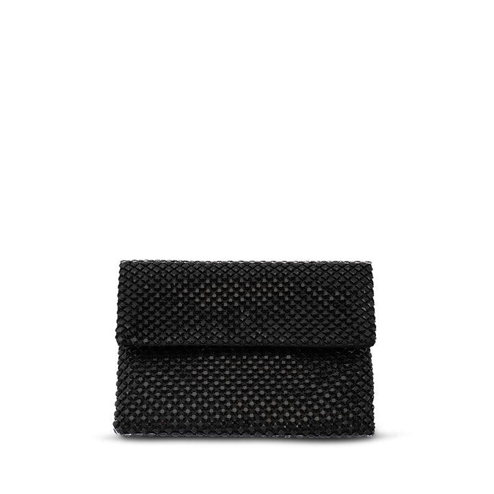 SCARLETT CRYSTAL CLUTCH - BLACK