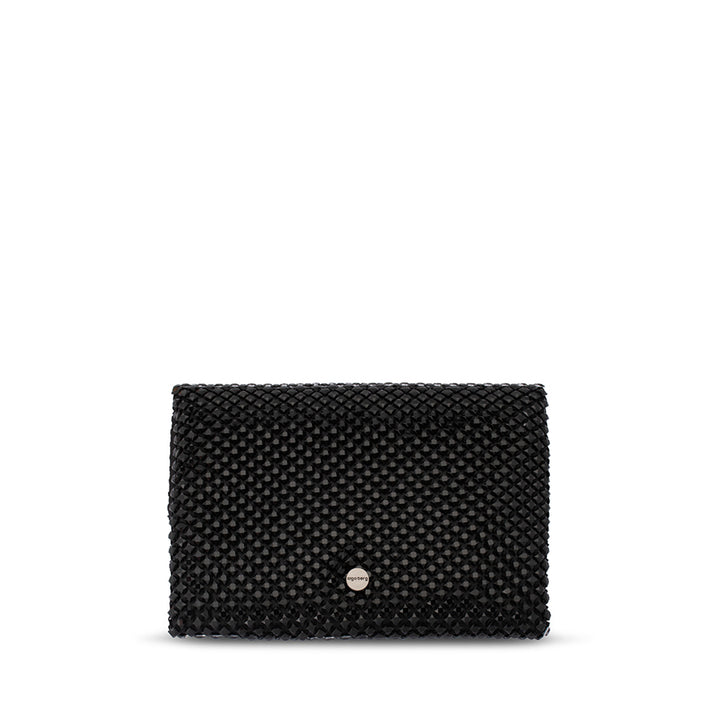 SCARLETT CRYSTAL CLUTCH - BLACK