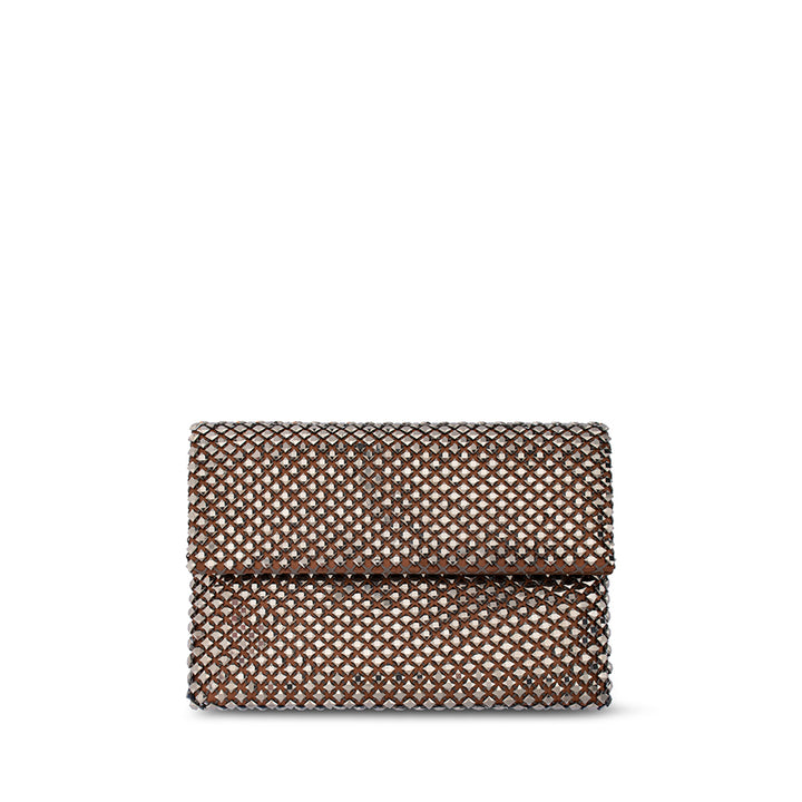 SCARLETT CRYSTAL CLUTCH - BRONZE