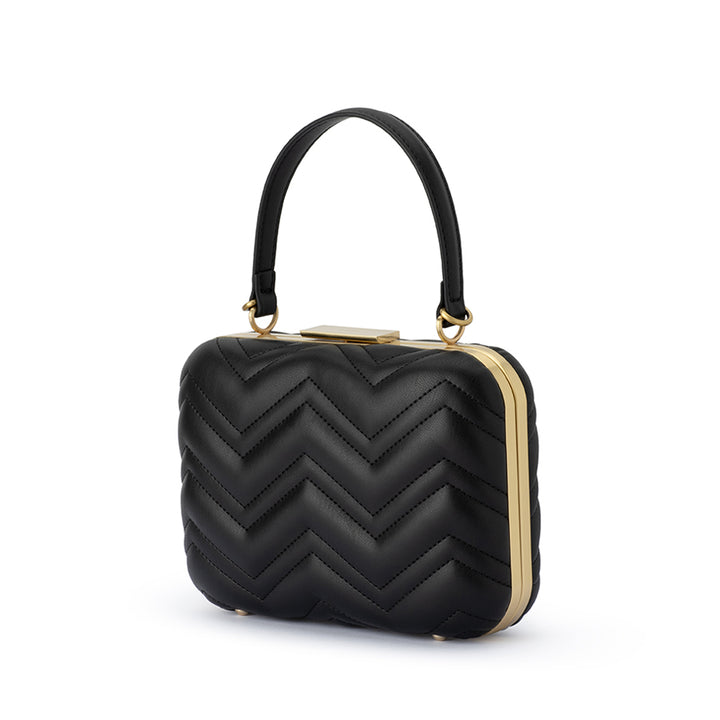 SCARLETT TOP HANDLE BAG - BLACK