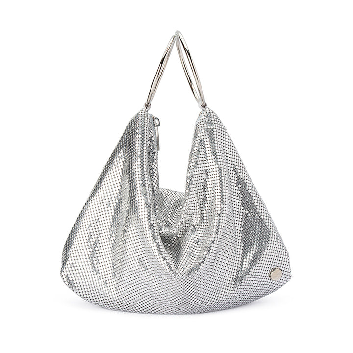 SHAR MESH CONVERTIBLE BAG - SILVER