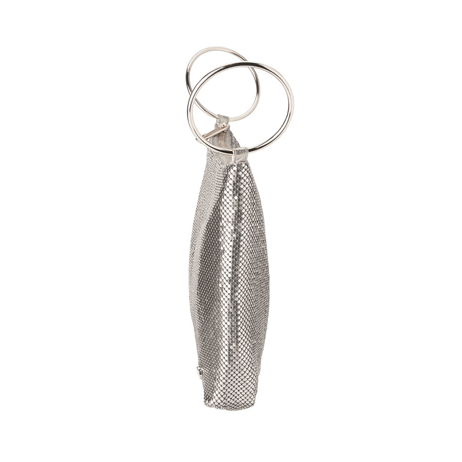 SHAR MESH CONVERTIBLE BAG - SILVER