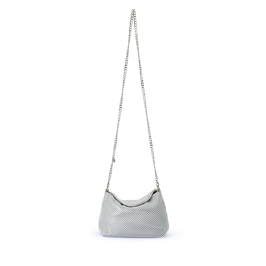 SKYLAR BALL MESH BAG - SILVER