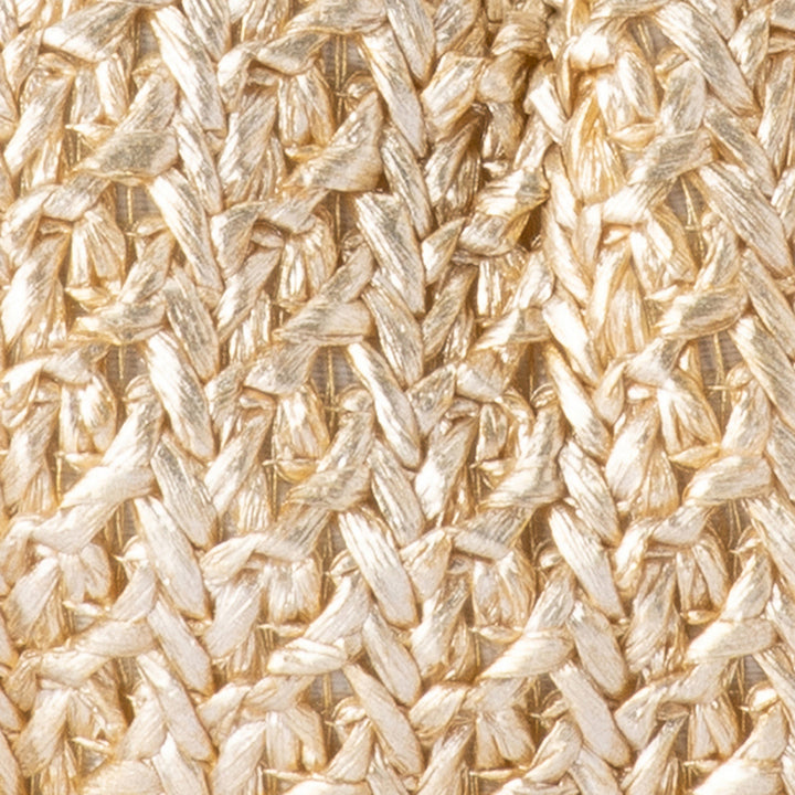 STEVIE PLEATED WOVEN CLUTCH - GOLD