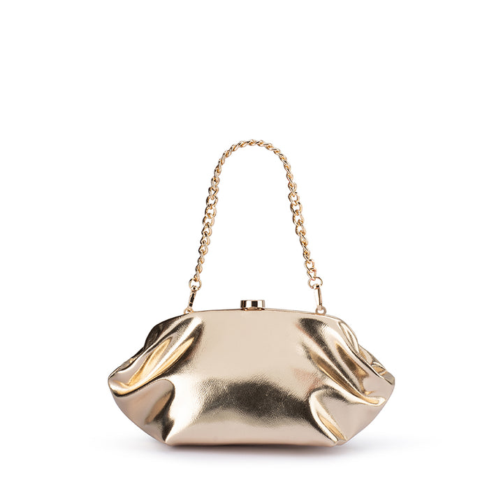 TALLY METALLIC CLUTCH - GOLD