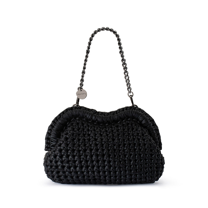 TAYLOR CROCHET CLUTCH - BLACK
