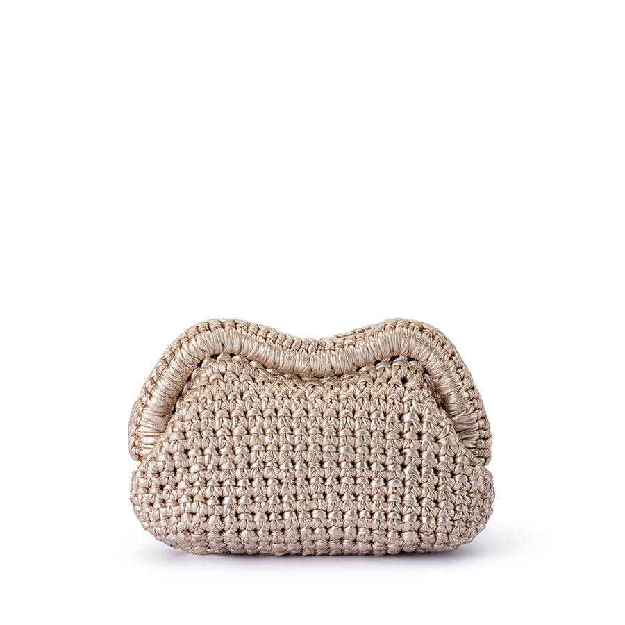 TAYLOR CROCHET CLUTCH - GOLD