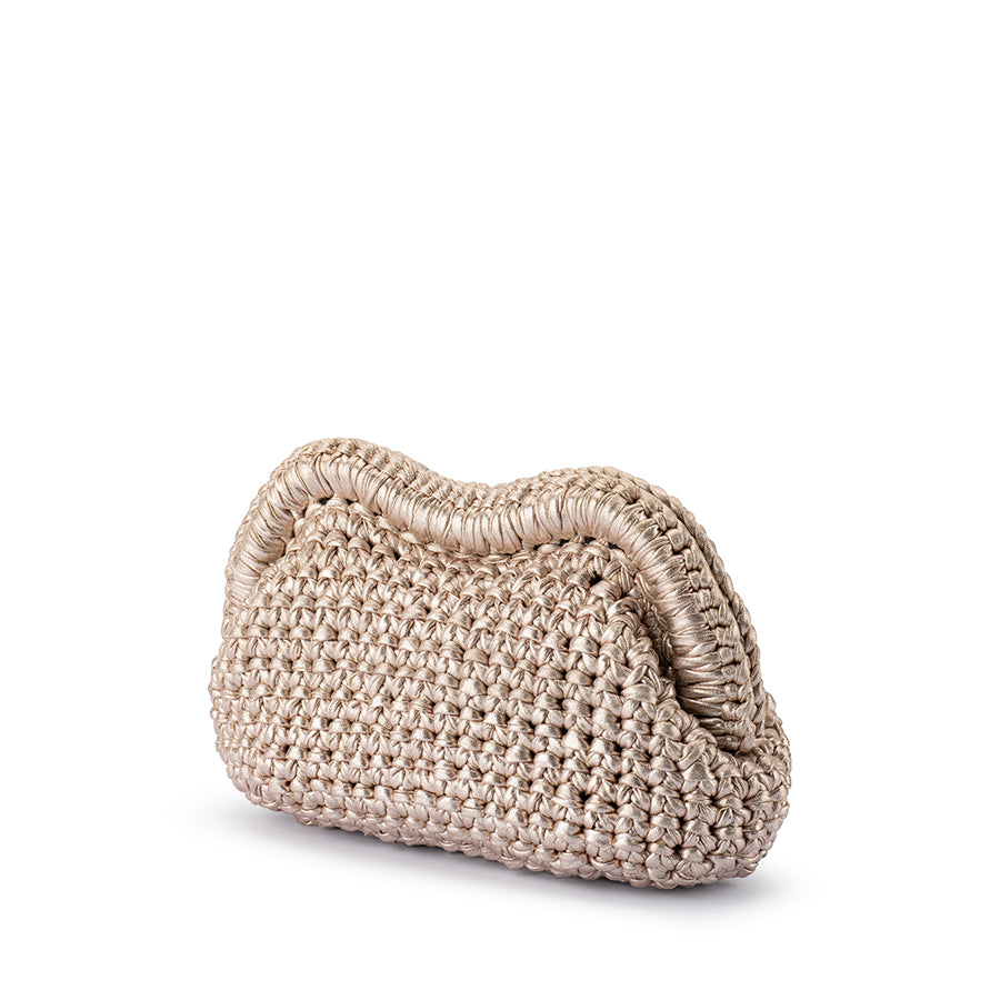 TAYLOR CROCHET CLUTCH - GOLD