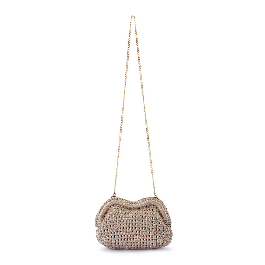 TAYLOR CROCHET CLUTCH - GOLD
