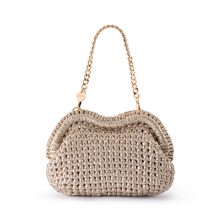 TAYLOR CROCHET CLUTCH - GOLD