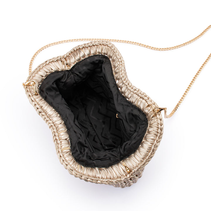TAYLOR CROCHET CLUTCH - GOLD
