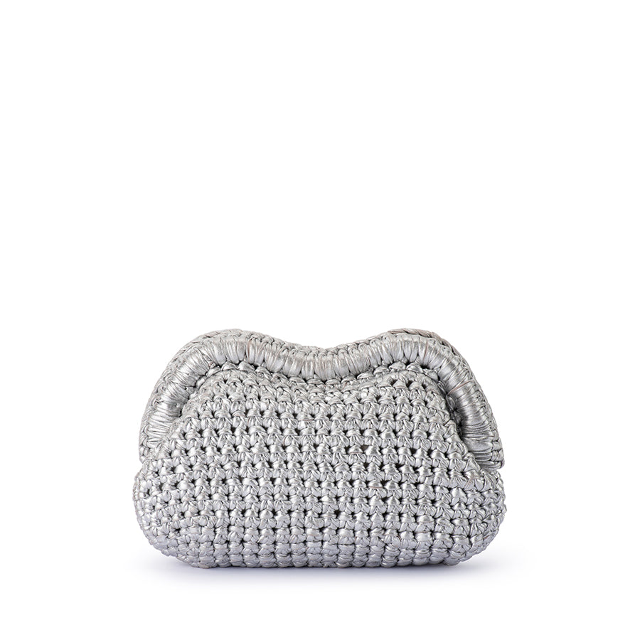 TAYLOR CROCHET CLUTCH - SILVER